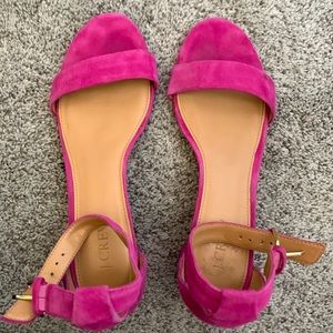 J. Crew Pink Sandal Heel